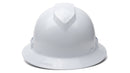 Pyramex - Ridgeline T2 - HPT256110V - Ridgeline T2 Full Brim Hard Hat - Vented - White - 6pt Ratchet Suspension - HPT256110V_F