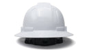 Pyramex - Ridgeline T2 - HPT256110 - Ridgeline T2 Full Brim Hard Hat - White - 6pt Ratchet Suspension - HPT256110_B