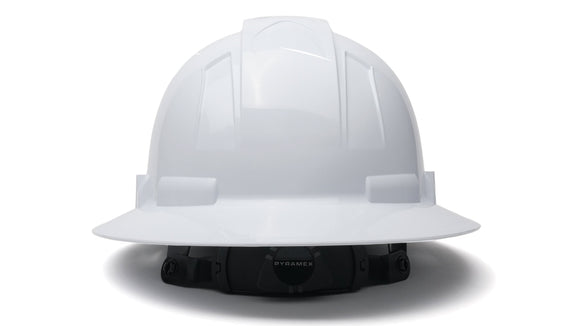 Pyramex - Ridgeline T2 - HPT256110V - Ridgeline T2 Full Brim Hard Hat - Vented - White - 6pt Ratchet Suspension - HPT256110_B