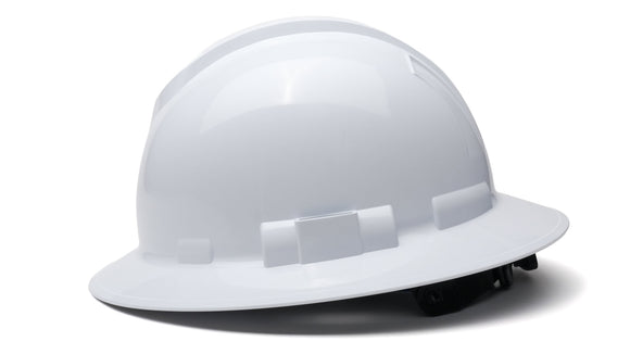 Pyramex - Ridgeline T2 - HPT256110 - Ridgeline T2 Full Brim Hard Hat - White - 6pt Ratchet Suspension - HPT256110_S