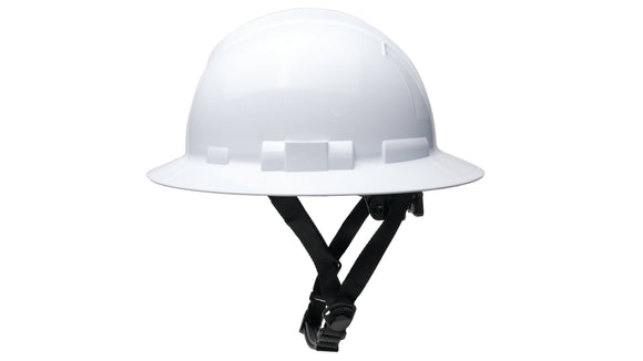 Pyramex - Ridgeline T2 - HPT256110V - Ridgeline T2 Full Brim Hard Hat - Vented - White - 6pt Ratchet Suspension - HPT256110_S_1