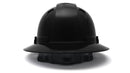 Pyramex - Ridgeline T2 - HPT256111V - Ridgeline T2 Full Brim Hard Hat - Vented - Black - 6pt Ratchet Suspension - HPT256111V_B_1