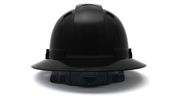 Pyramex - Ridgeline T2 - HPT256111V - Ridgeline T2 Full Brim Hard Hat - Vented - Black - 6pt Ratchet Suspension - HPT256111V_B_1