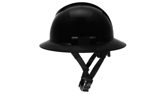 Pyramex - Ridgeline T2 - HPT256111 - Ridgeline T2 Full Brim Hard Hat - Black - 6pt Ratchet Suspension - HPT256111_S
