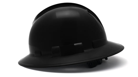 Pyramex - Ridgeline T2 - HPT256111V - Ridgeline T2 Full Brim Hard Hat - Vented - Black - 6pt Ratchet Suspension - HPT256111_S_1