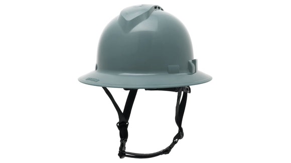 Pyramex - Ridgeline T2 - HPT256113V - Ridgeline T2 Full Brim Hard Hat - Vented - Slate Gray - 6pt Ratchet Suspension - HPT256113V_34F