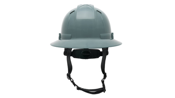 Pyramex - Ridgeline T2 - HPT256113V - Ridgeline T2 Full Brim Hard Hat - Vented - Slate Gray - 6pt Ratchet Suspension - HPT256113V_B
