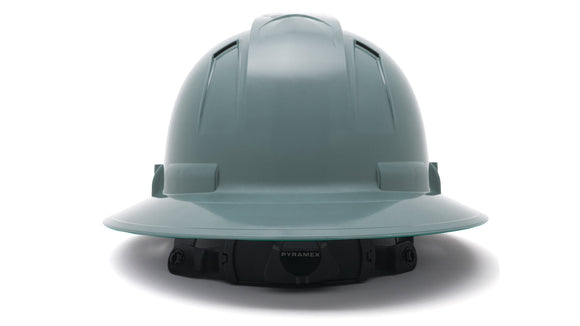 Pyramex - Ridgeline T2 - HPT256113V - Ridgeline T2 Full Brim Hard Hat - Vented - Slate Gray - 6pt Ratchet Suspension - HPT256113V_B_1