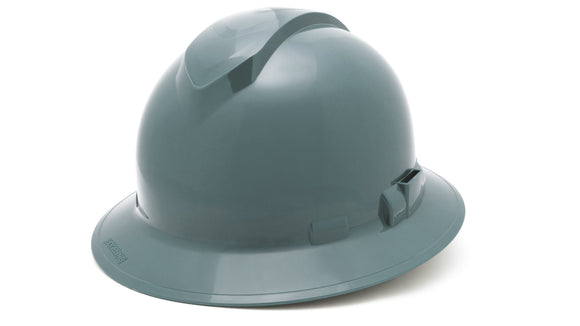 Pyramex - Ridgeline T2 - HPT256113 - Ridgeline T2 Full Brim Hard Hat - Slate Gray - 6pt Ratchet Suspension - HPT256113_34F_1