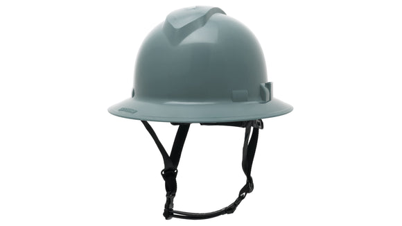 Pyramex - Ridgeline T2 - HPT256113V - Ridgeline T2 Full Brim Hard Hat - Vented - Slate Gray - 6pt Ratchet Suspension - HPT256113_34F