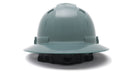 Pyramex - Ridgeline T2 - HPT256113 - Ridgeline T2 Full Brim Hard Hat - Slate Gray - 6pt Ratchet Suspension - HPT256113_B_1
