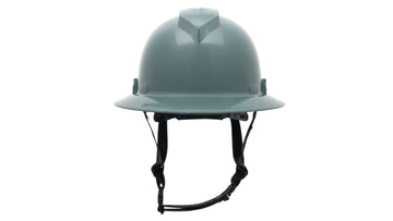 Pyramex - Ridgeline T2 - HPT256113 - Ridgeline T2 Full Brim Hard Hat - Slate Gray - 6pt Ratchet Suspension - HPT256113_F