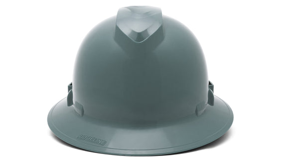Pyramex - Ridgeline T2 - HPT256113 - Ridgeline T2 Full Brim Hard Hat - Slate Gray - 6pt Ratchet Suspension - HPT256113_F_1