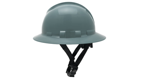 Pyramex - Ridgeline T2 - HPT256113 - Ridgeline T2 Full Brim Hard Hat - Slate Gray - 6pt Ratchet Suspension - HPT256113_S