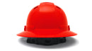 Pyramex - Ridgeline T2 - HPT256120V - Ridgeline T2 Full Brim Hard Hat - Vented - Red - 6pt Ratchet Suspension - HPT256120V_B_1