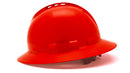 Pyramex - Ridgeline T2 - HPT256120V - Ridgeline T2 Full Brim Hard Hat - Vented - Red - 6pt Ratchet Suspension - HPT256120V_S_1