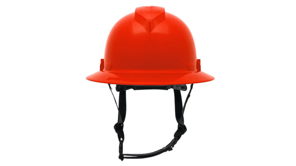 Pyramex - Ridgeline T2 - HPT256120 - Ridgeline T2 Full Brim Hard Hat - Red - 6pt Ratchet Suspension - HPT256120_F