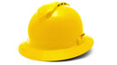 Pyramex - Ridgeline T2 - HPT256130V - Ridgeline T2 Full Brim Hard Hat - Vented - Yellow - 6pt Ratchet Suspension - HPT256130V_34F_1