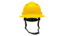 Pyramex - Ridgeline T2 - HPT256130V - Ridgeline T2 Full Brim Hard Hat - Vented - Yellow - 6pt Ratchet Suspension - HPT256130V_B