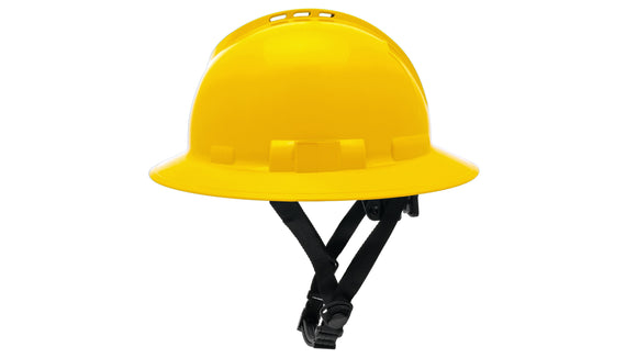 Pyramex - Ridgeline T2 - HPT256130V - Ridgeline T2 Full Brim Hard Hat - Vented - Yellow - 6pt Ratchet Suspension - HPT256130V_S