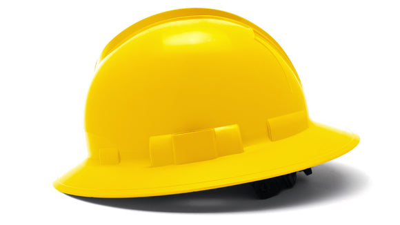 Pyramex - Ridgeline T2 - HPT256130V - Ridgeline T2 Full Brim Hard Hat - Vented - Yellow - 6pt Ratchet Suspension - HPT256130_S_1