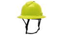 Pyramex - Ridgeline T2 - HPT256131V - Ridgeline T2 Full Brim Hard Hat - Vented - Hi-Vis Lime - 6pt Ratchet Suspension - HPT256131V_34F