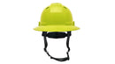 Pyramex - Ridgeline T2 - HPT256131V - Ridgeline T2 Full Brim Hard Hat - Vented - Hi-Vis Lime - 6pt Ratchet Suspension - HPT256131V_B