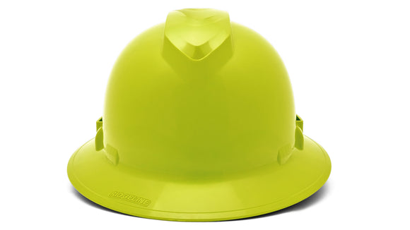 Pyramex - Ridgeline T2 - HPT256131V - Ridgeline T2 Full Brim Hard Hat - Vented - Hi-Vis Lime - 6pt Ratchet Suspension - HPT256131_F_1