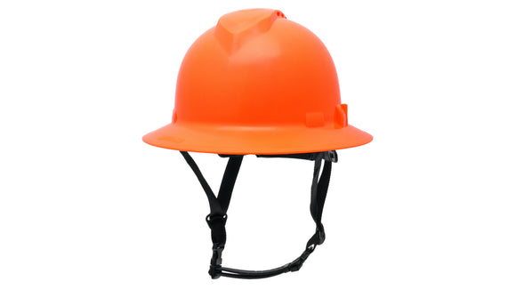 Pyramex - Ridgeline T2 - HPT256141V - Ridgeline T2 Full Brim Hard Hat - Vented - Hi-Vis Orange - 6pt Ratchet Suspension - HPT256141V_34F