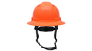 Pyramex - Ridgeline T2 - HPT256141V - Ridgeline T2 Full Brim Hard Hat - Vented - Hi-Vis Orange - 6pt Ratchet Suspension - HPT256141V_B