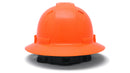 Pyramex - Ridgeline T2 - HPT256141 - Ridgeline T2 Full Brim Hard Hat - Hi-Vis Orange - 6pt Ratchet Suspension - HPT256141_B_1