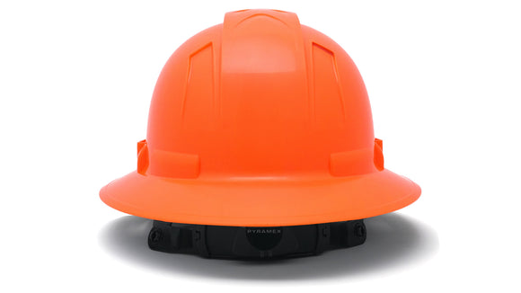 Pyramex - Ridgeline T2 - HPT256141 - Ridgeline T2 Full Brim Hard Hat - Hi-Vis Orange - 6pt Ratchet Suspension - HPT256141_B_1