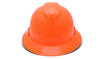 Pyramex - Ridgeline T2 - HPT256141 - Ridgeline T2 Full Brim Hard Hat - Hi-Vis Orange - 6pt Ratchet Suspension - HPT256141_F_1
