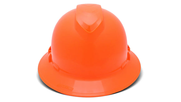 Pyramex - Ridgeline T2 - HPT256141 - Ridgeline T2 Full Brim Hard Hat - Hi-Vis Orange - 6pt Ratchet Suspension - HPT256141_F_1