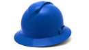 Pyramex - Ridgeline T2 - HPT256160V - Ridgeline T2 Full Brim Hard Hat - Vented - Blue - 6pt Ratchet Suspension - HPT256160V_34F_1