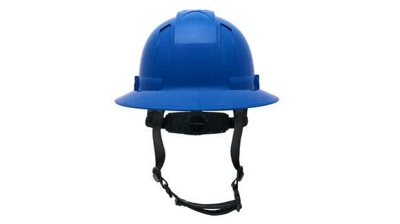 Pyramex - Ridgeline T2 - HPT256160V - Ridgeline T2 Full Brim Hard Hat - Vented - Blue - 6pt Ratchet Suspension - HPT256160V_B