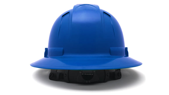 Pyramex - Ridgeline T2 - HPT256160V - Ridgeline T2 Full Brim Hard Hat - Vented - Blue - 6pt Ratchet Suspension - HPT256160V_B_1