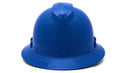 Pyramex - Ridgeline T2 - HPT256160V - Ridgeline T2 Full Brim Hard Hat - Vented - Blue - 6pt Ratchet Suspension - HPT256160V_F_1