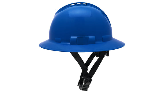 Pyramex - Ridgeline T2 - HPT256160V - Ridgeline T2 Full Brim Hard Hat - Vented - Blue - 6pt Ratchet Suspension - HPT256160V_S