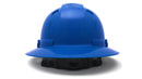 Pyramex - Ridgeline T2 - HPT256160V - Ridgeline T2 Full Brim Hard Hat - Vented - Blue - 6pt Ratchet Suspension - HPT256160_B_1