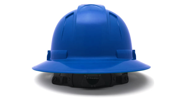 Pyramex - Ridgeline T2 - HPT256160V - Ridgeline T2 Full Brim Hard Hat - Vented - Blue - 6pt Ratchet Suspension - HPT256160_B_1
