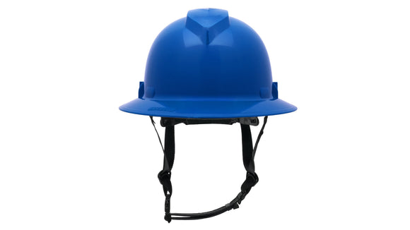 Pyramex - Ridgeline T2 - HPT256160V - Ridgeline T2 Full Brim Hard Hat - Vented - Blue - 6pt Ratchet Suspension - HPT256160_F