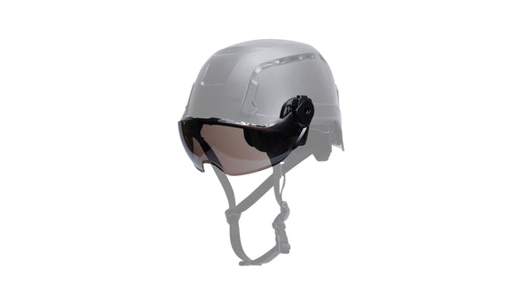 Pyramex - SL T2 Safety Helmet - HPT2HV20T - SL T2 Series - Type II Accessory - Half visor gray AF with clips - HPT2HV20T_SL_T2_Helmet_Grayed_Out