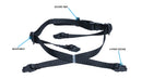 Pyramex - SL T2 Safety Helmet - HPT2RSTRAP - SL T2 Series - Type II Accessory - Replacement 4pt chin strap - HPT2RSTRAP_Callout