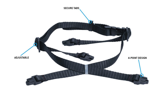 Pyramex - SL T2 Safety Helmet - HPT2RSTRAP - SL T2 Series - Type II Accessory - Replacement 4pt chin strap - HPT2RSTRAP_Callout
