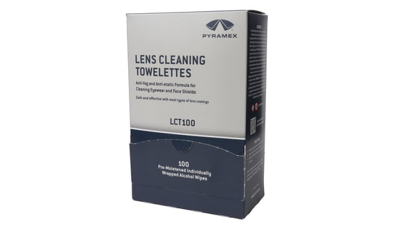Pyramex - Accessories - LCT100 - 100 Individually packaged Lens Cleaning Towelettes in a box - LCT100_Front