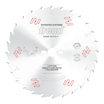 300Mm Thin Kerf Carbide Tipped Blade To Cut Solid Wood-LU1F02-3430