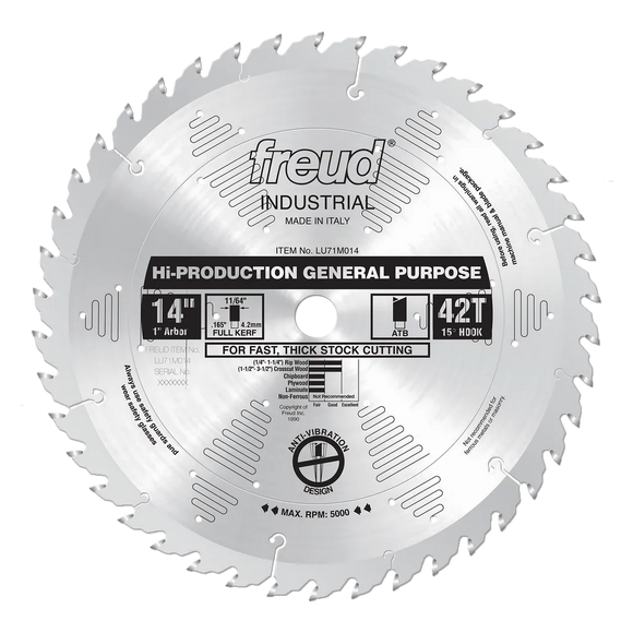 14" High-Production General Purpose Blade-LU71M014-3442
