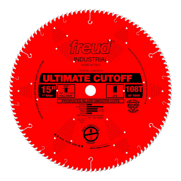15" Ultimate High Production Cut-Off Saw Blade-LU85R015-3468