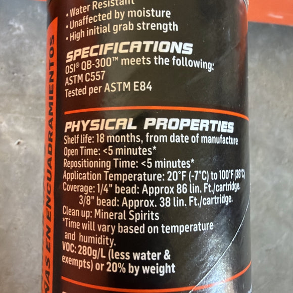 OSI QB300 Adhesive – 28 oz – Tan